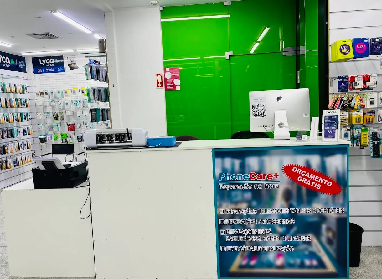 Balcão técnico — Phone Care+ Braga